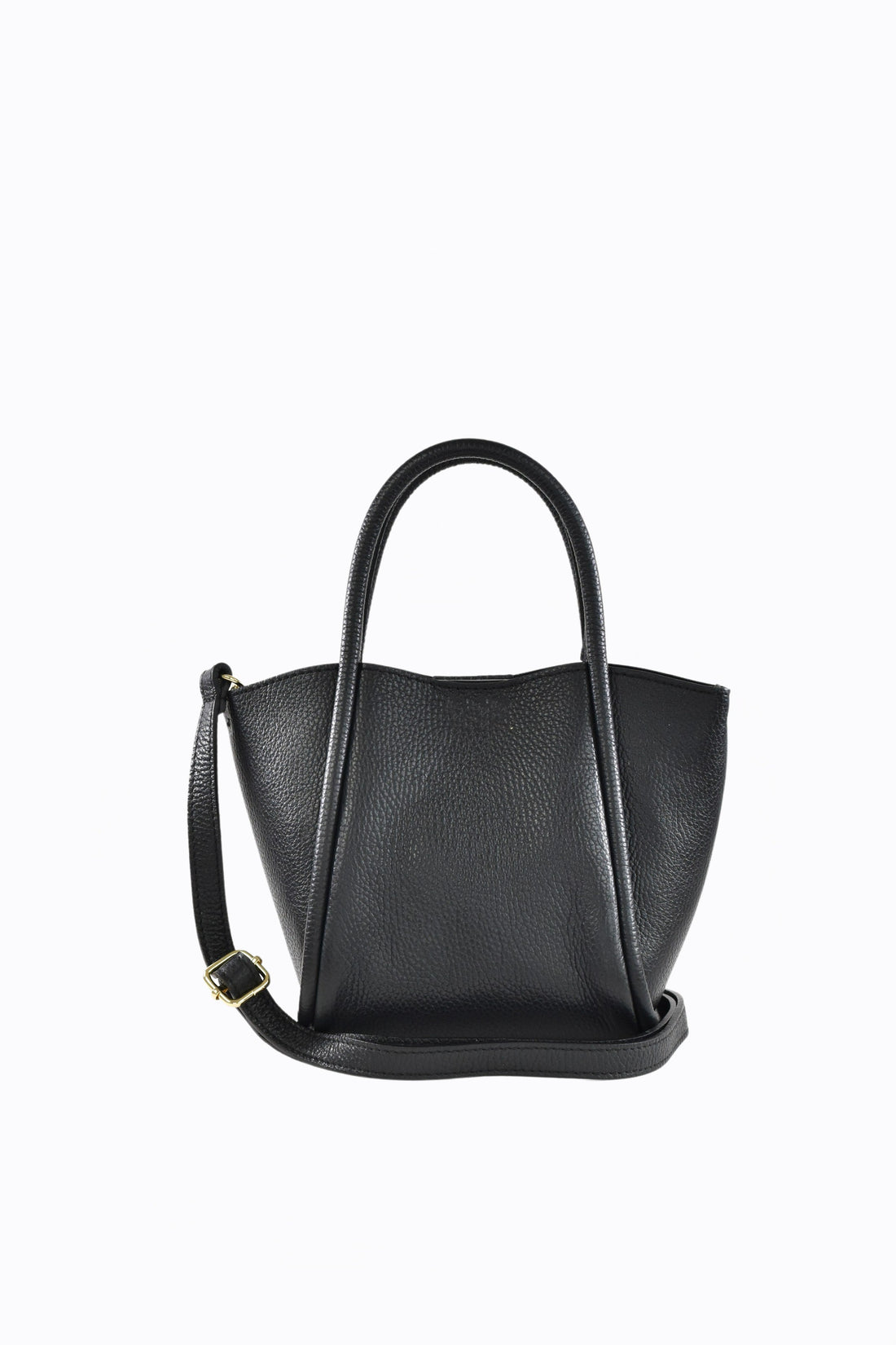 Camille Bag in Black Dollar Leather