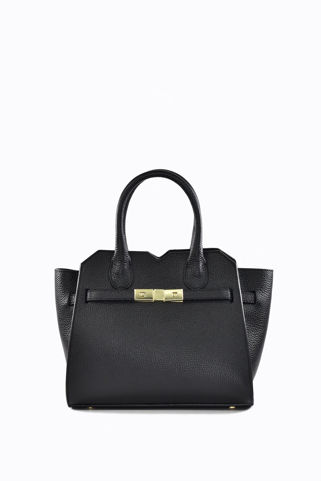 Meredith Bag in Black Togo Leather