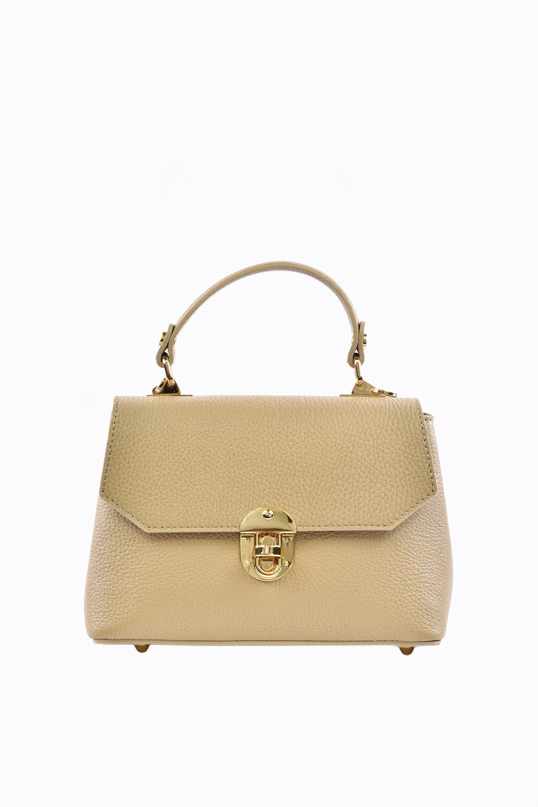 Borsa Egle in pelle dollaro Taupe chiaro - Voemièn
