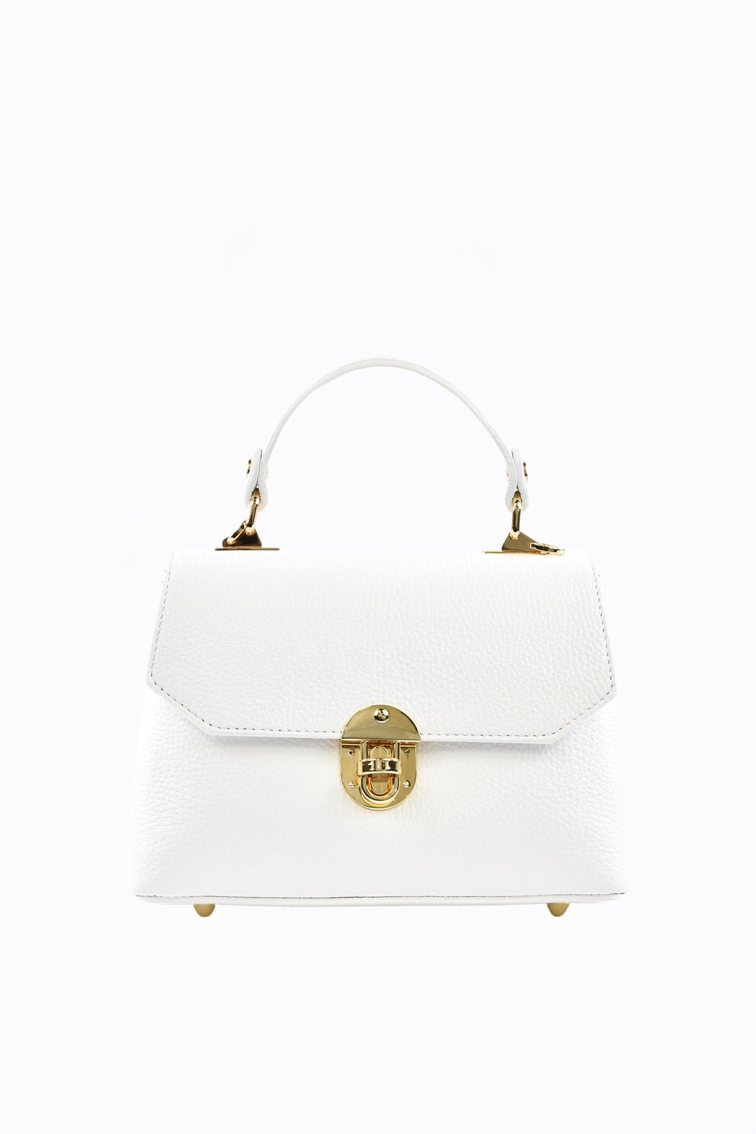 Borsa Egle in pelle dollaro Bianca - Voemièn
