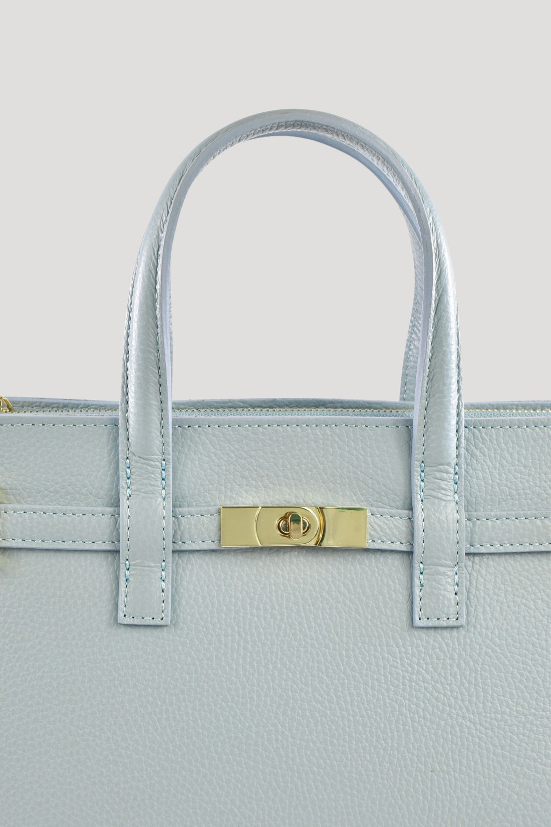 Sveva Bag in Light Blue Togo Leather