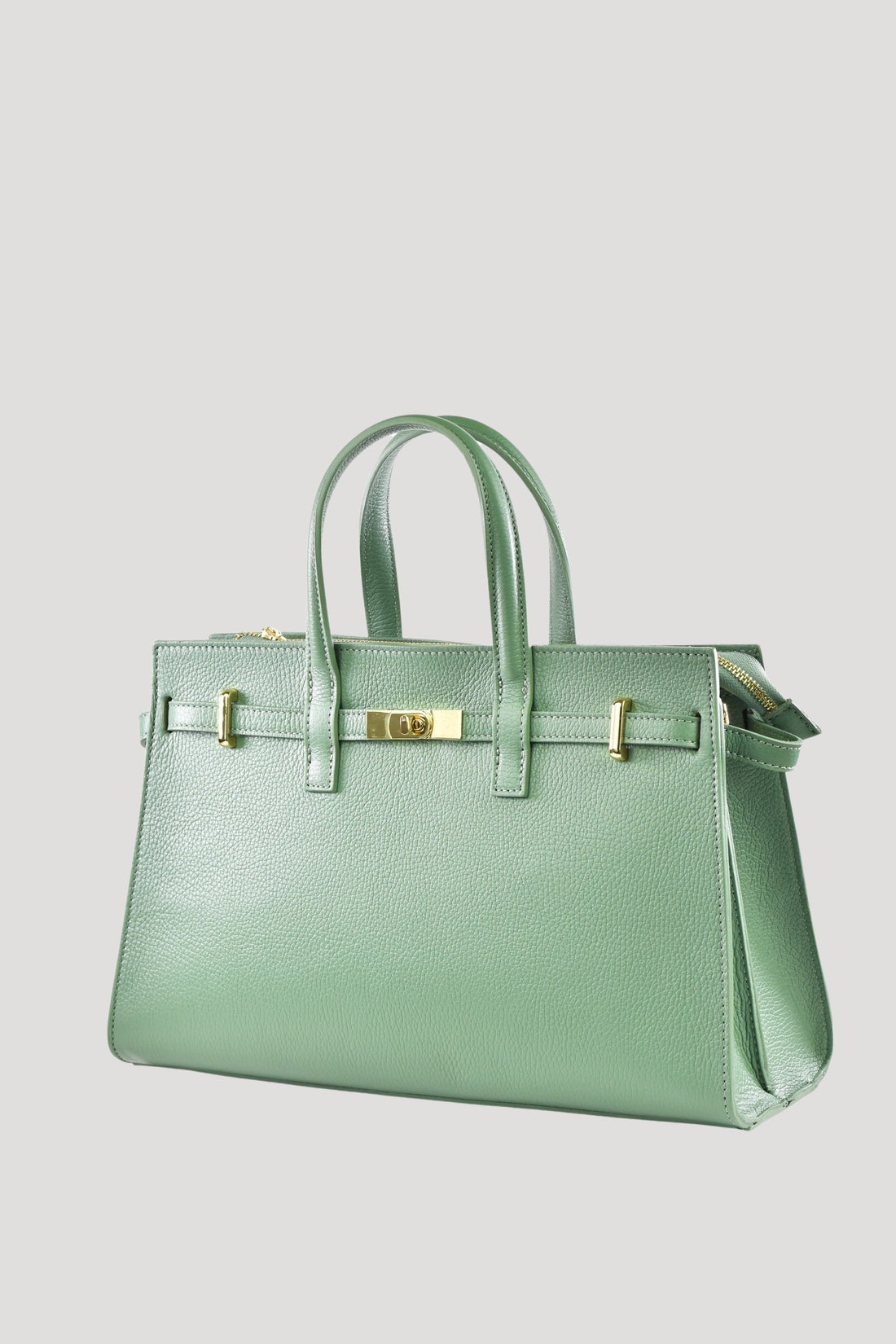Sveva Bag in Mint Green Togo Leather