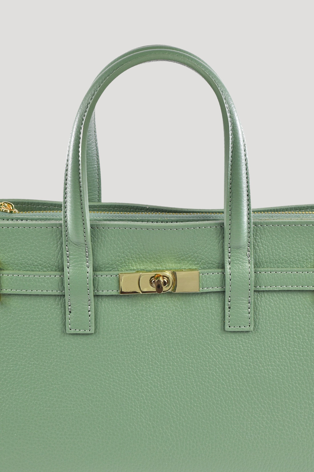 Sveva Bag in Mint Green Togo Leather