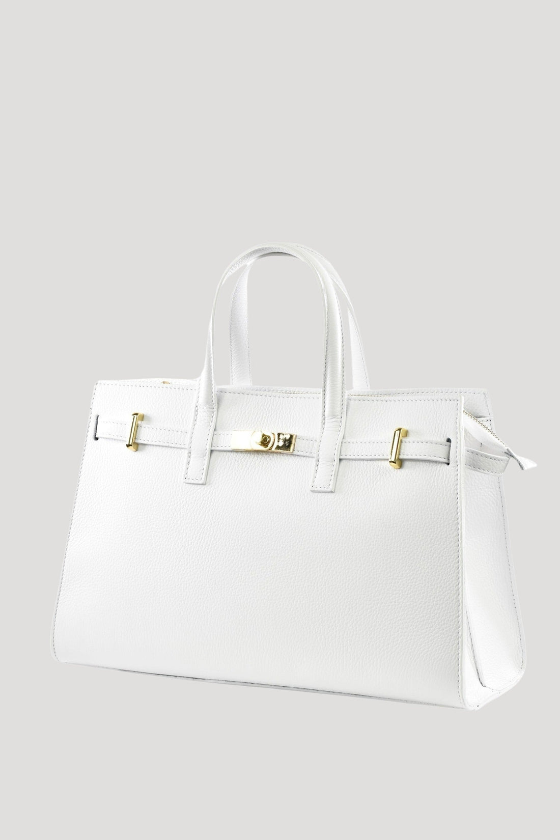 Sveva Bag in White Togo Leather