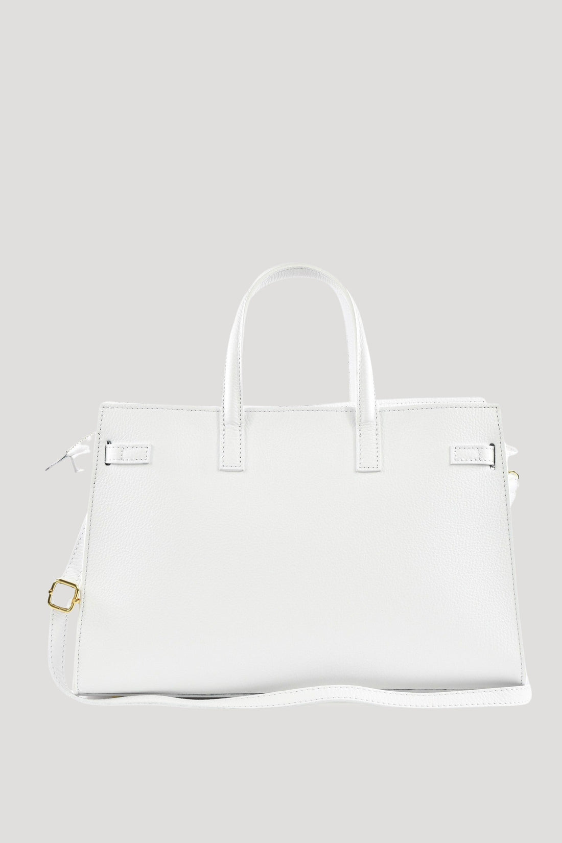 Sveva Bag in White Togo Leather