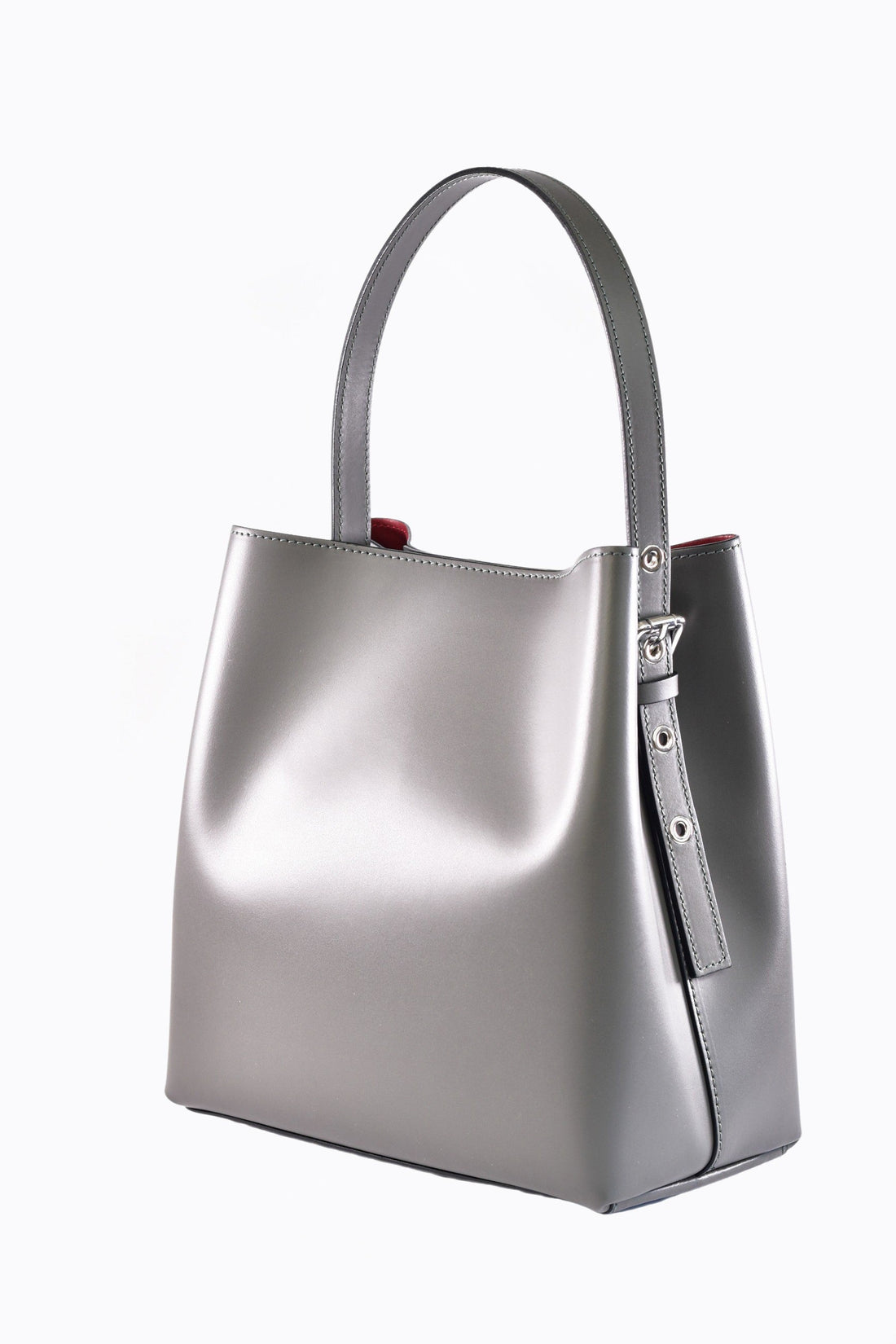 Melany Bag in Brushed Gray Leather