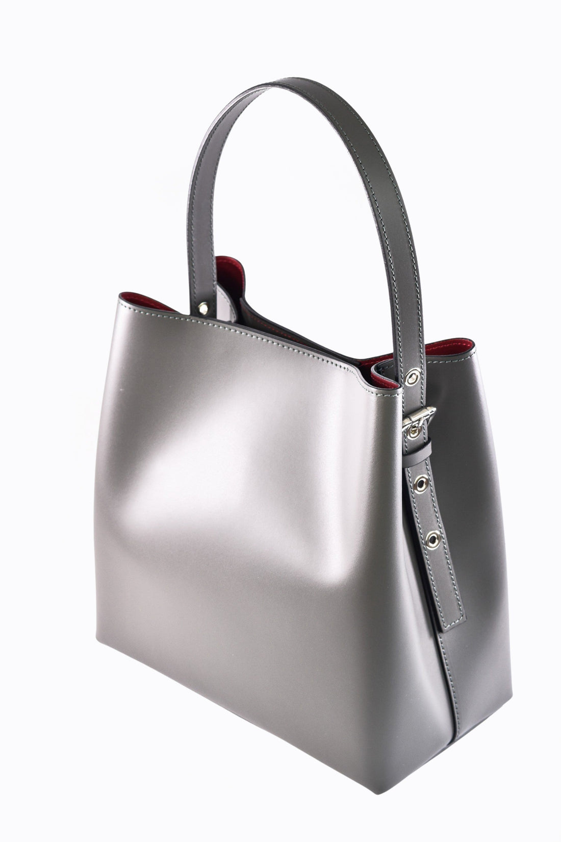 Melany Bag in Brushed Gray Leather