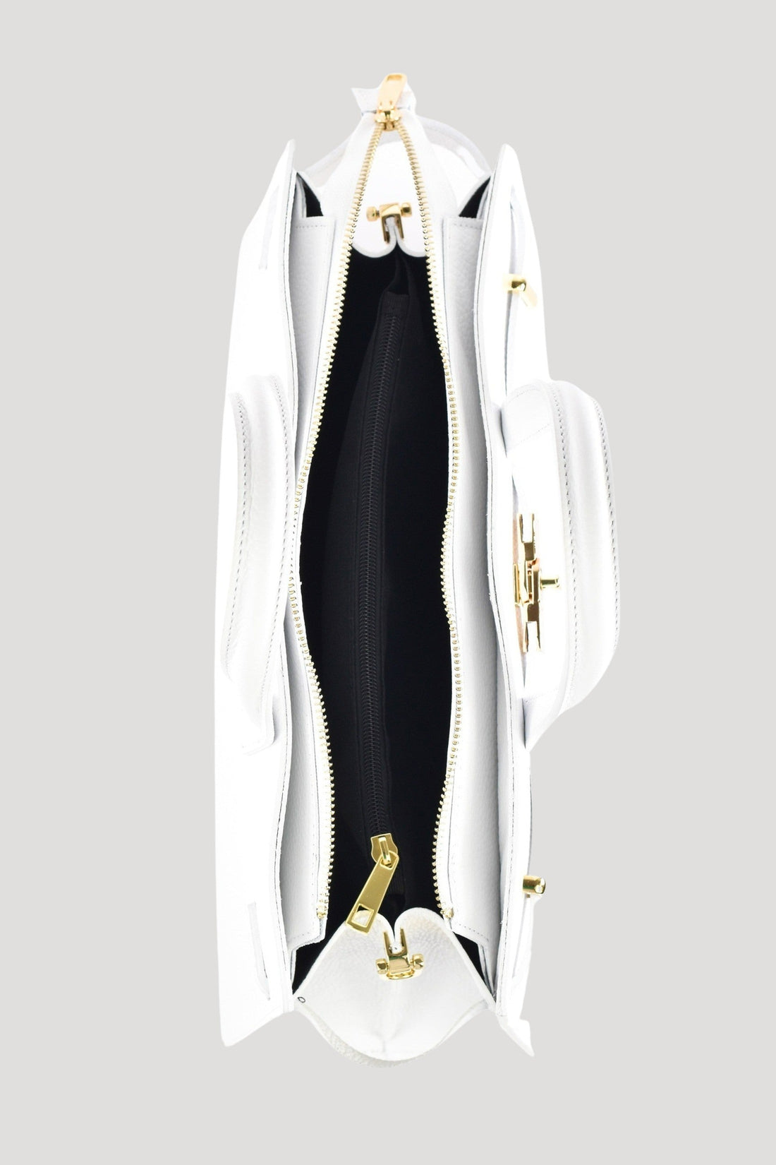 Sveva Bag in White Togo Leather