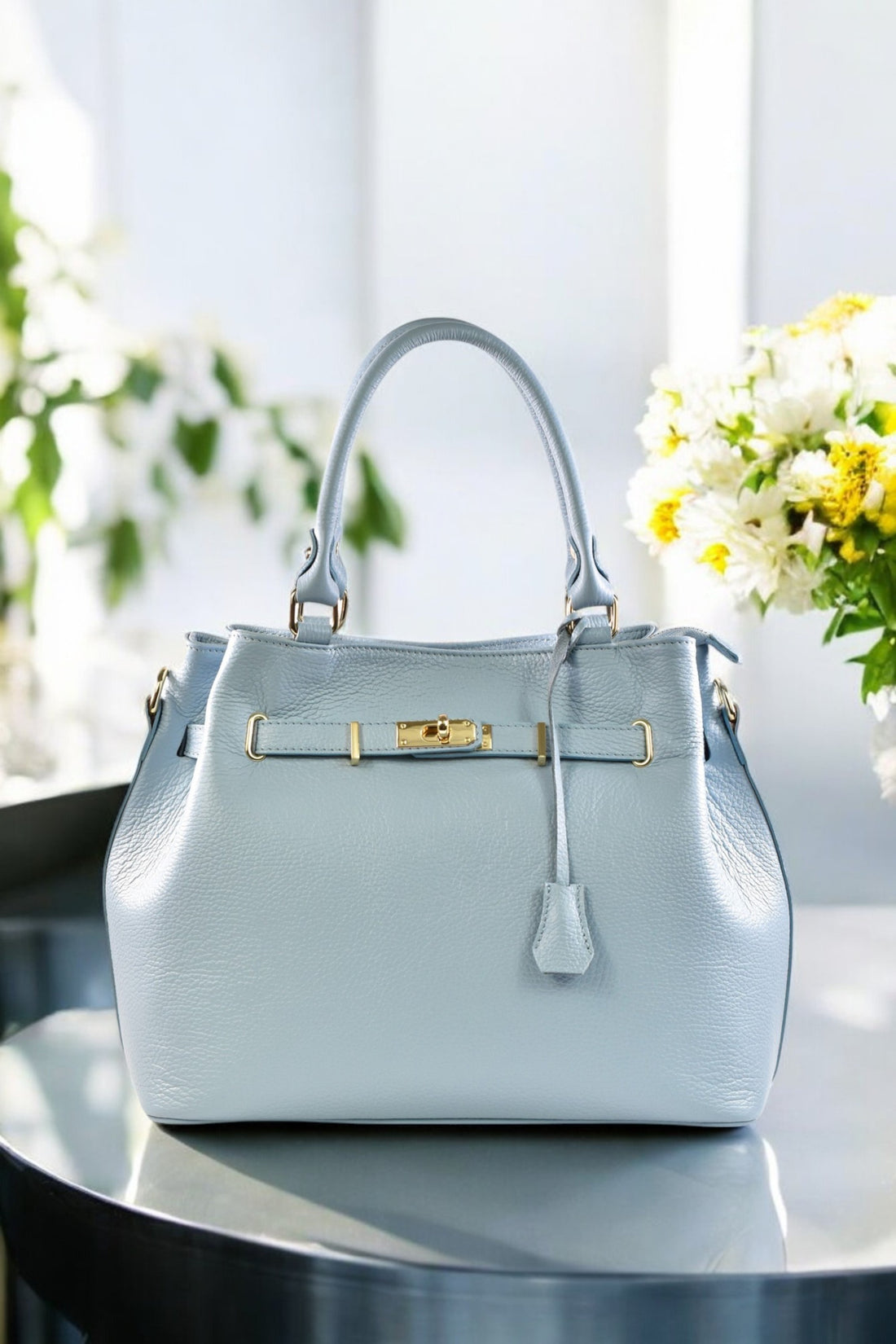ALISON BAG IN SKY BLUE TOGO LEATHER
