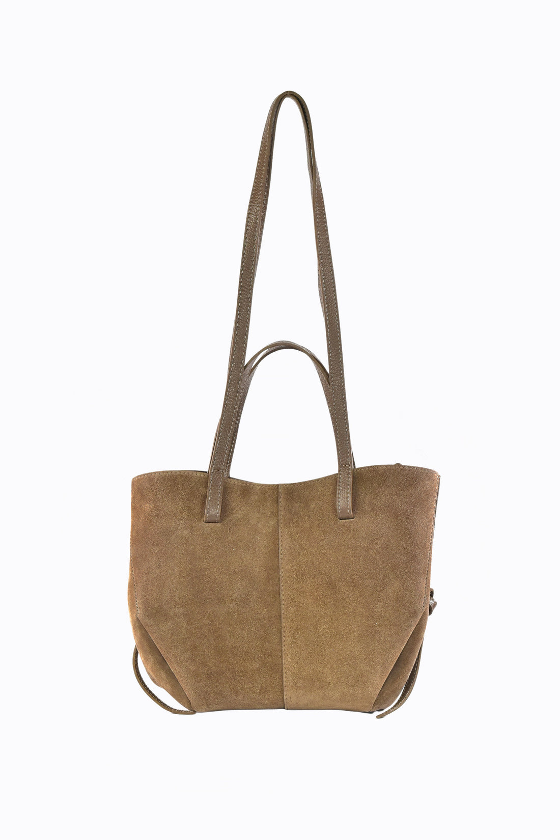Charlotte Bag in Taupe Suede