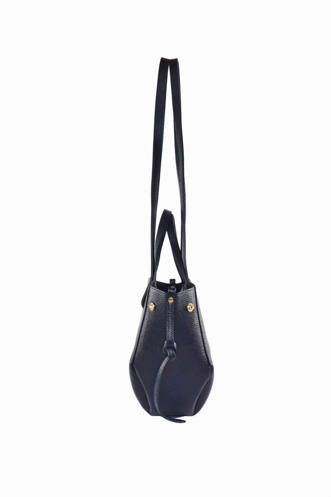 Charlotte Bag in Togo Leather Blue Navy