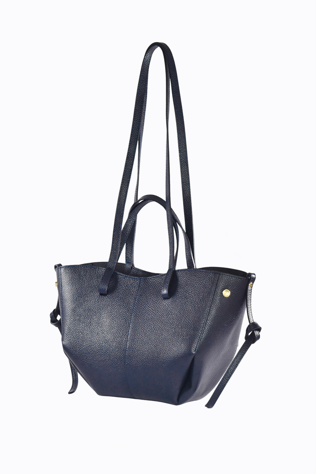 Charlotte Bag in Togo Leather Blue Navy