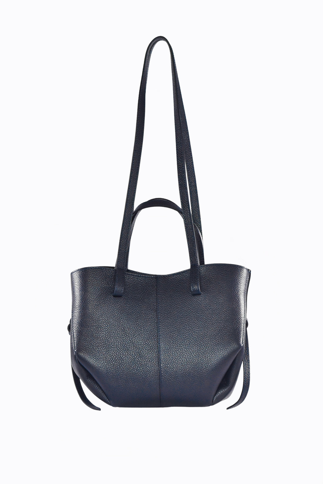 Charlotte Bag in Togo Leather Blue Navy
