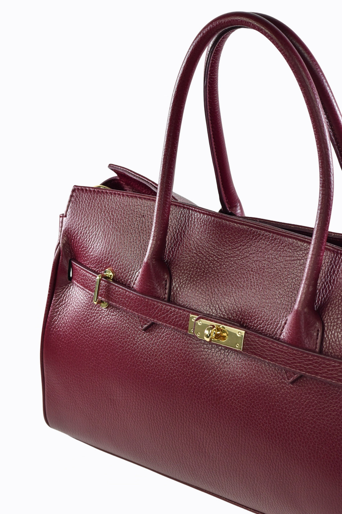 Burry Bag in Burgundy Togo leather