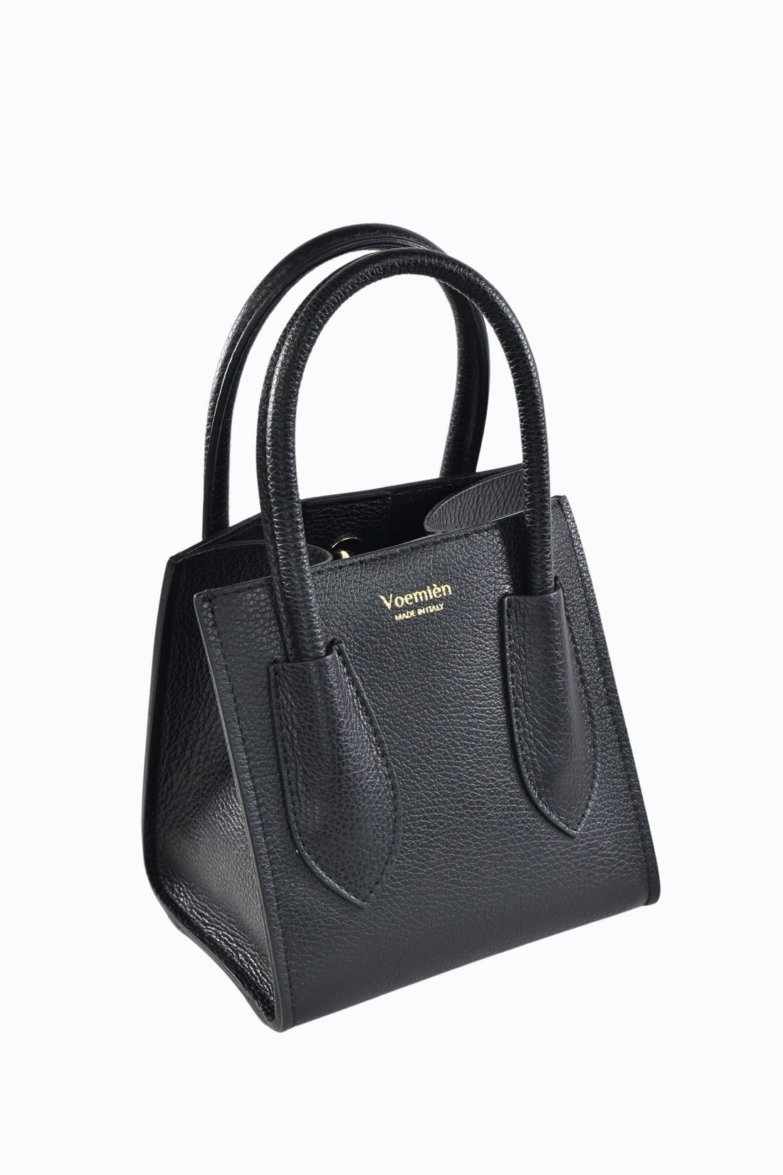 Matilda Bag in Black Dollar Leather