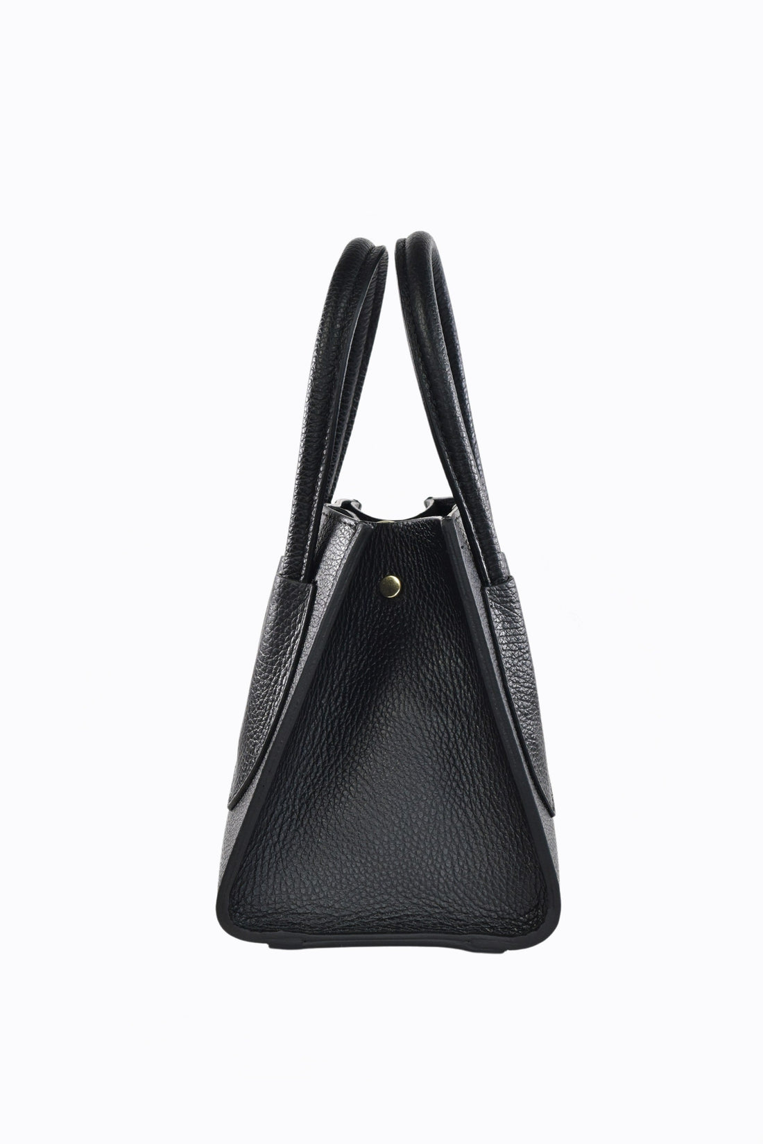 Matilda Bag in Black Dollar Leather