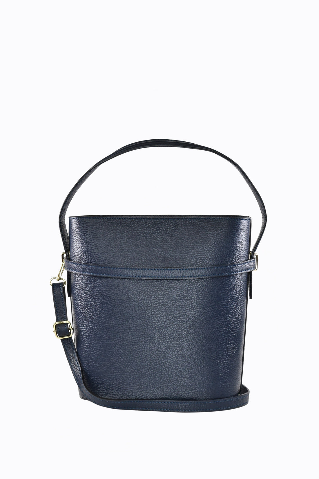 Louise bag in Navy Blue Dollar leather