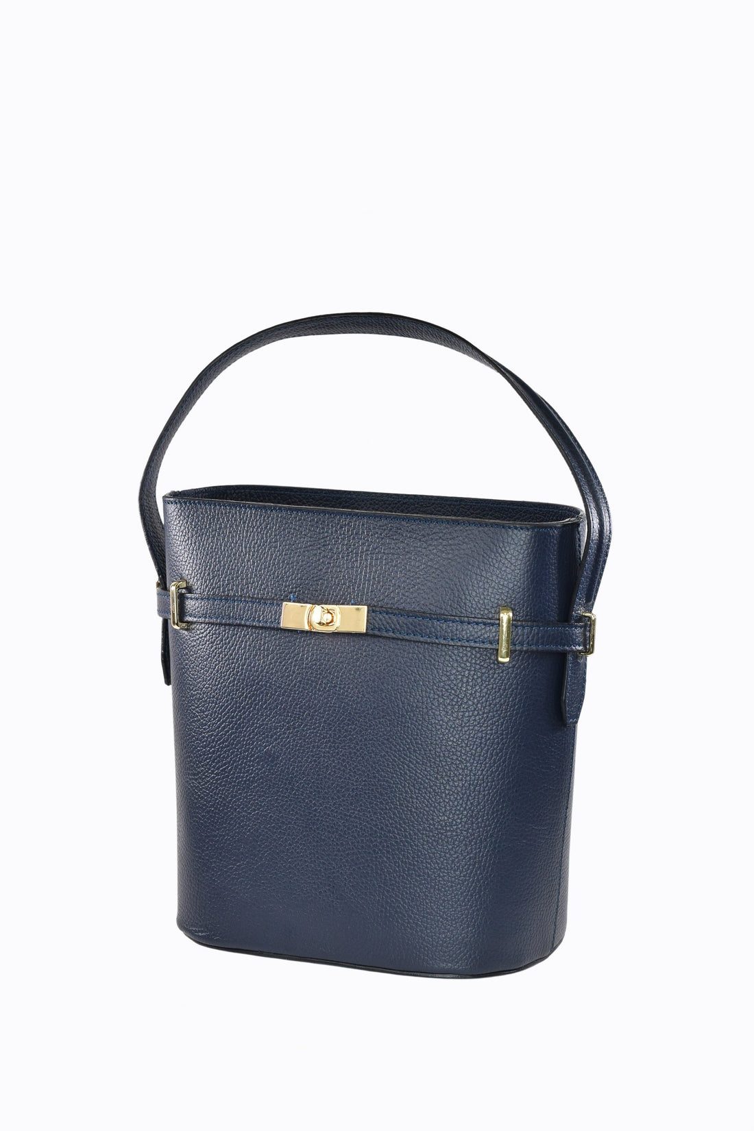 Louise bag in Navy Blue Dollar leather