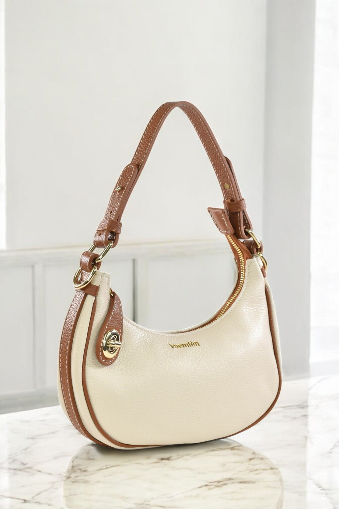 Maeve bag in Beige Dollar Leather