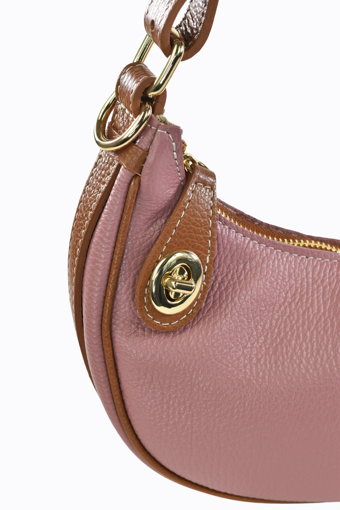 Maeve Bag in Antique Pink Dollar Leather
