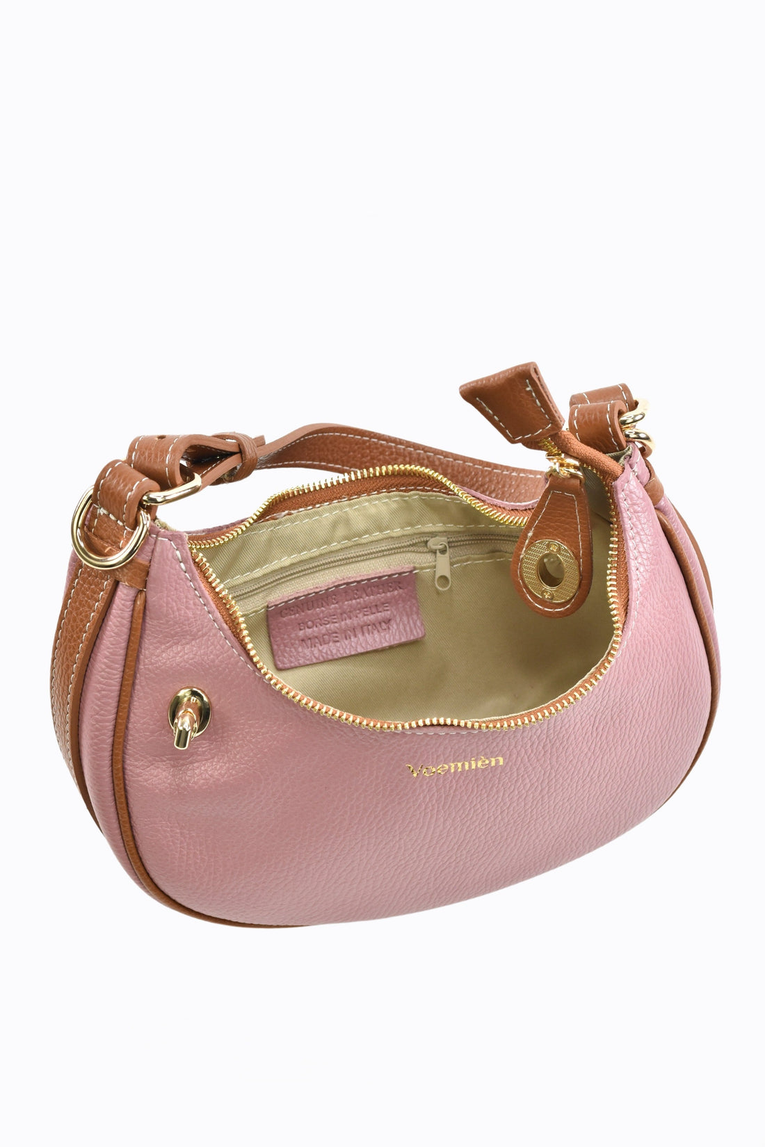 Maeve Bag in Antique Pink Dollar Leather
