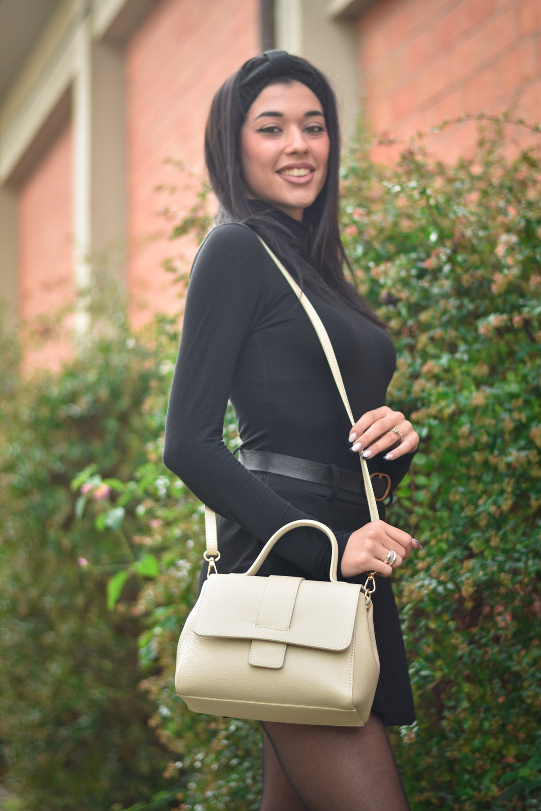 Madison bag in Beige Dollar leather