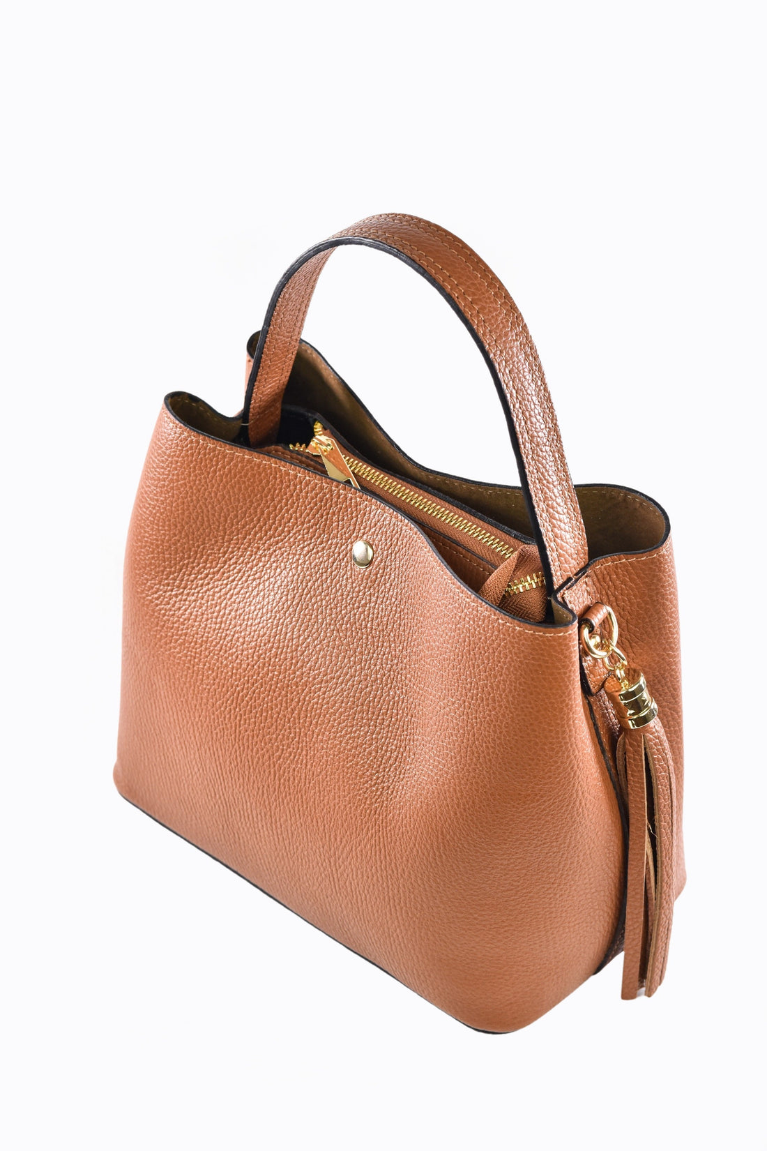 Kendy Bag in Tan Dollar Leather
