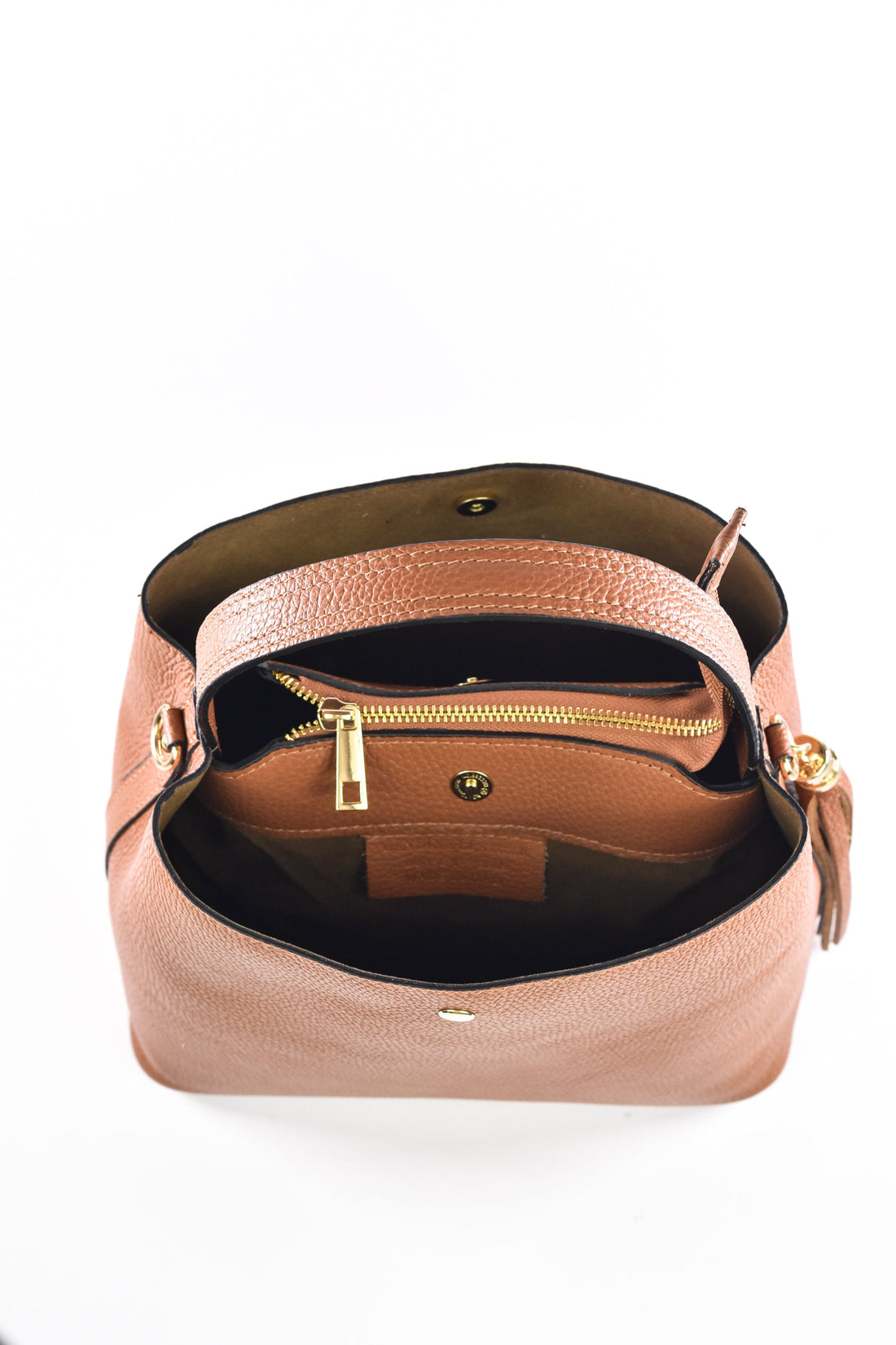 Kendy Bag in Tan Dollar Leather