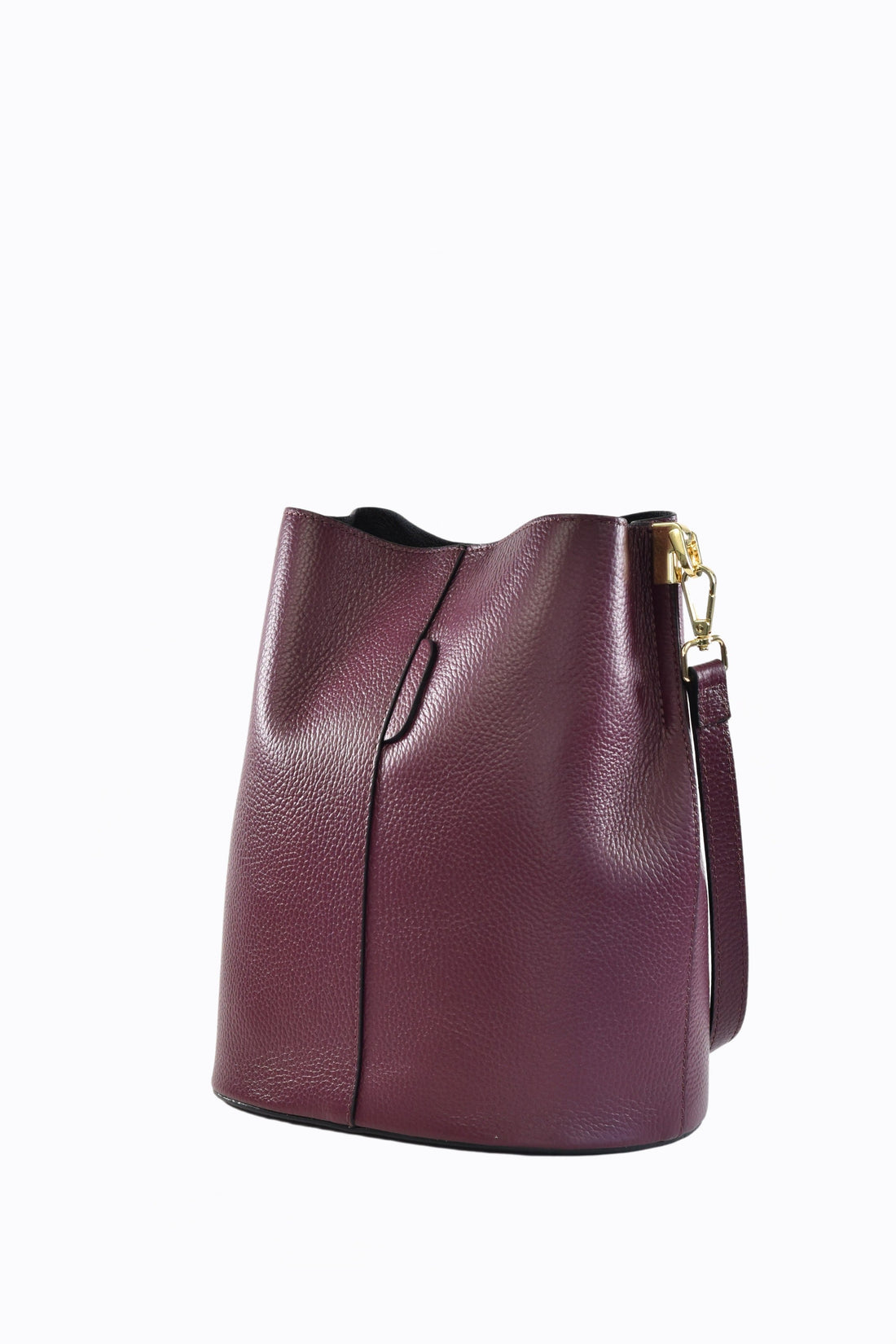 GIUSY BAG IN BORDEAUX DOLLAR LEATHER