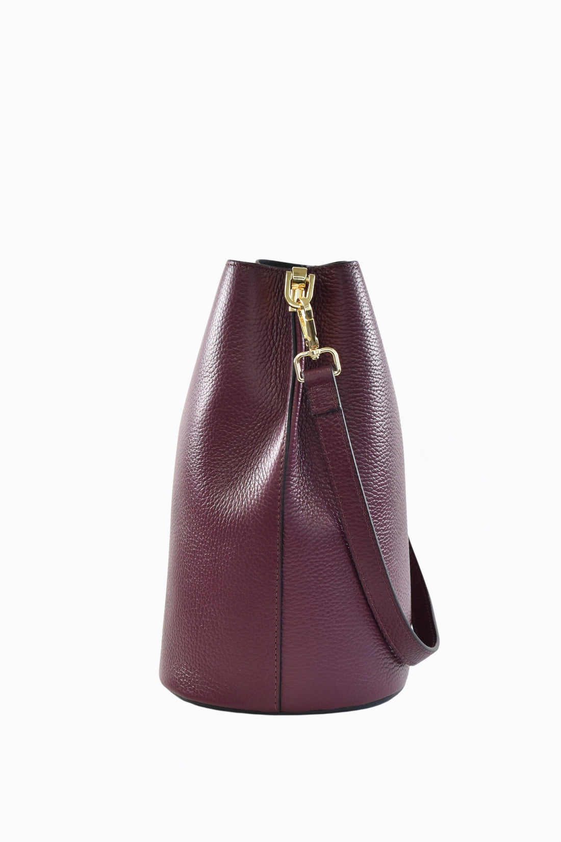 GIUSY BAG IN BORDEAUX DOLLAR LEATHER