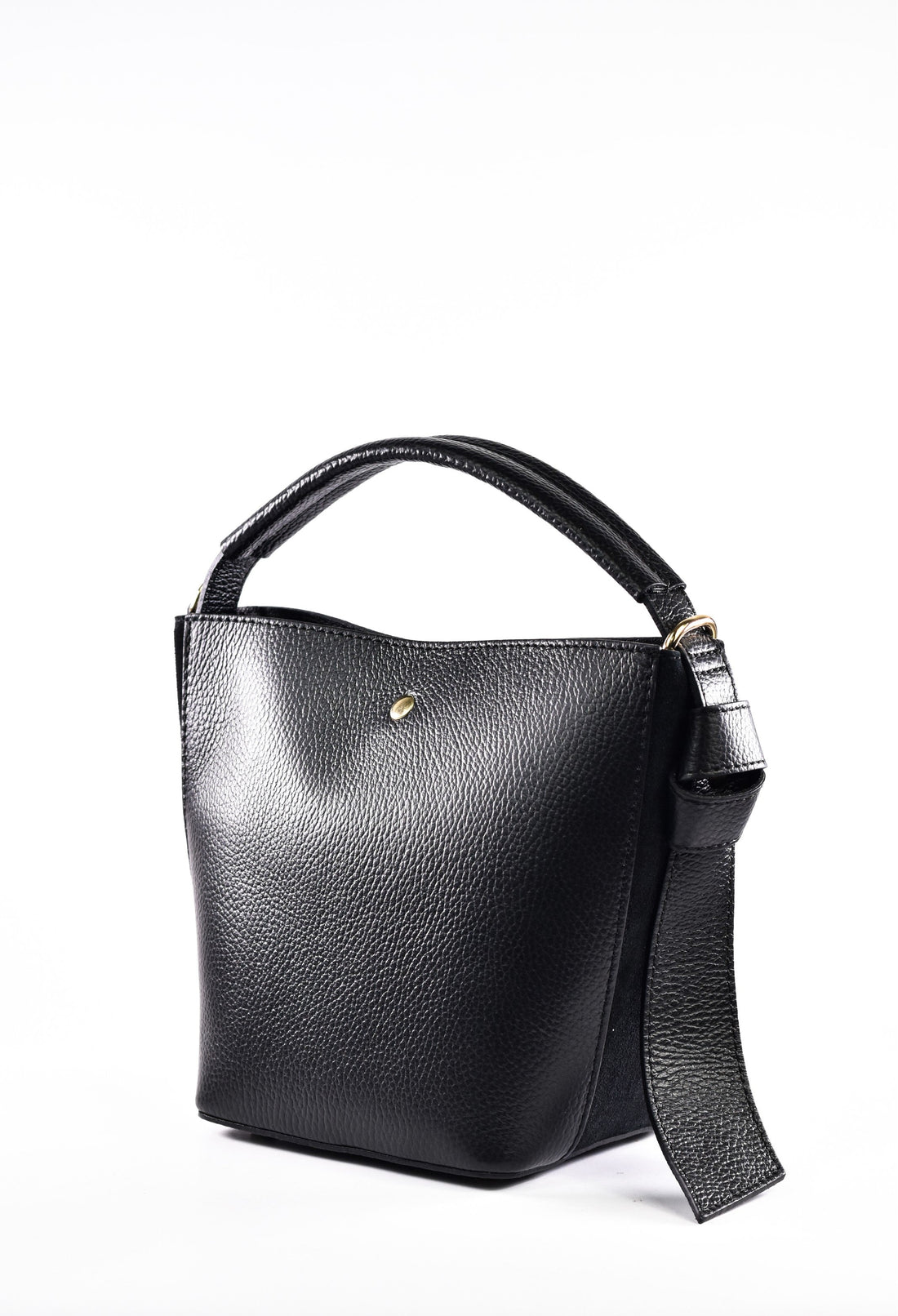 Riviera Bag in Black Dollar Leather