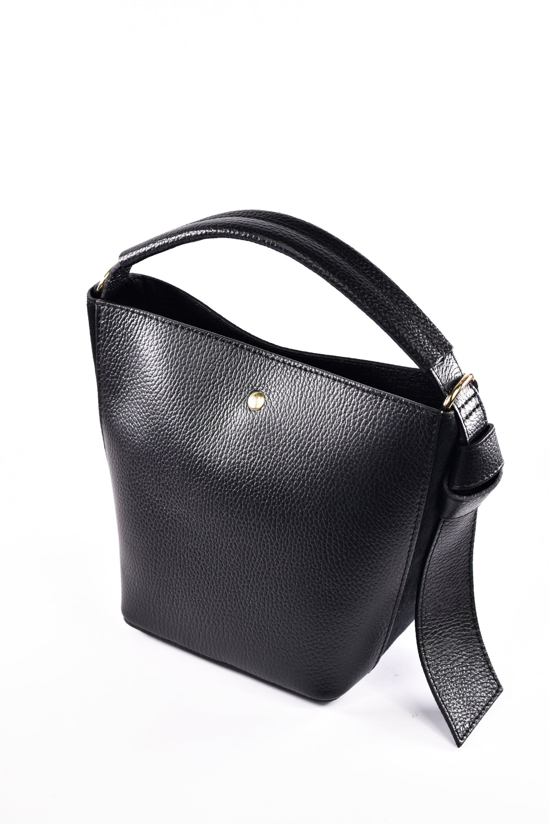 Riviera Bag in Black Dollar Leather