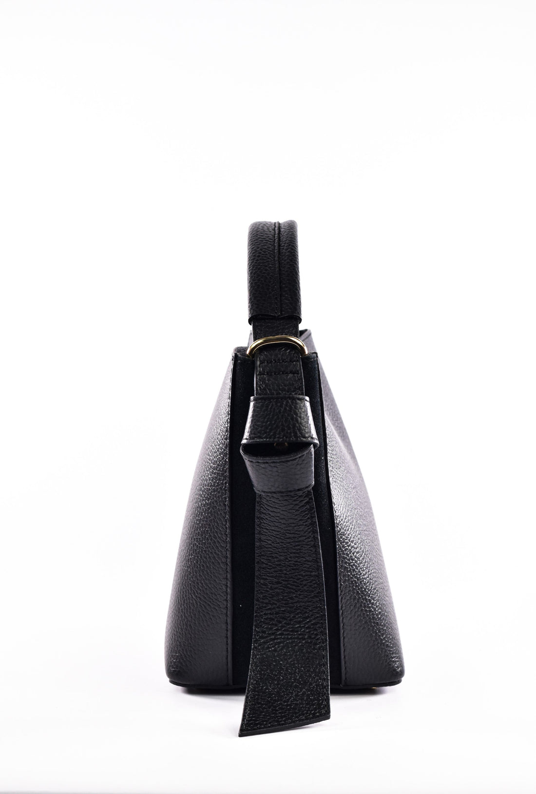 Riviera Bag in Black Dollar Leather