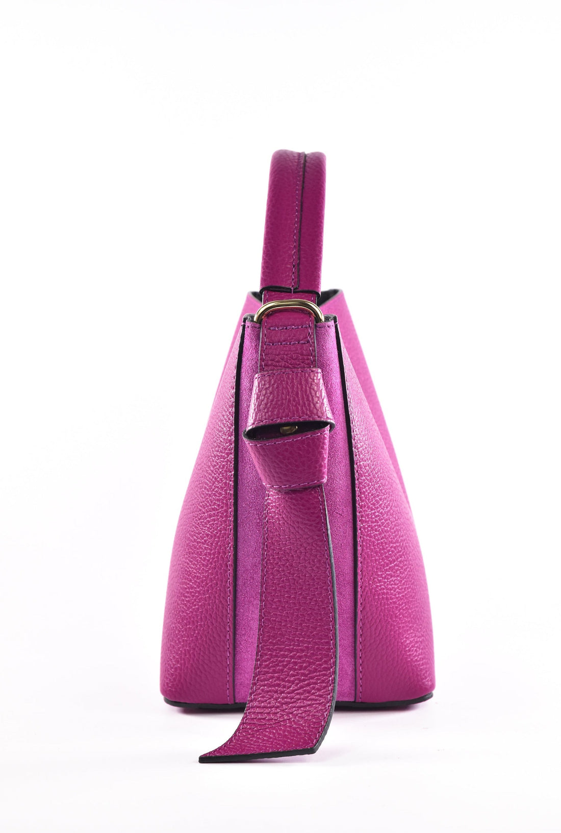 Riviera Bag in Magenta Dollar Leather