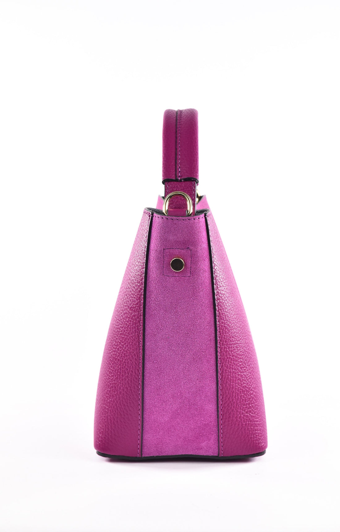 Riviera Bag in Magenta Dollar Leather