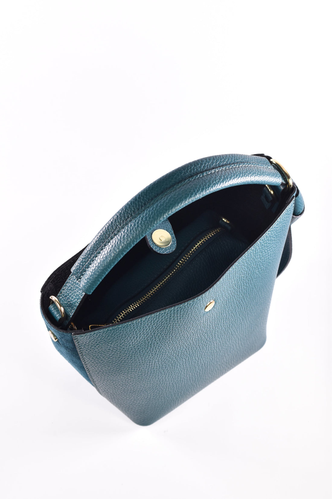 Riviera Bag in Petrol Dollar Leather