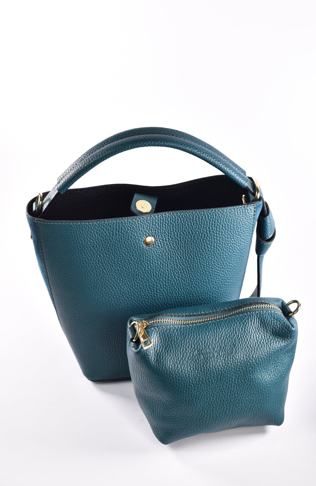 Riviera Bag in Petrol Dollar Leather