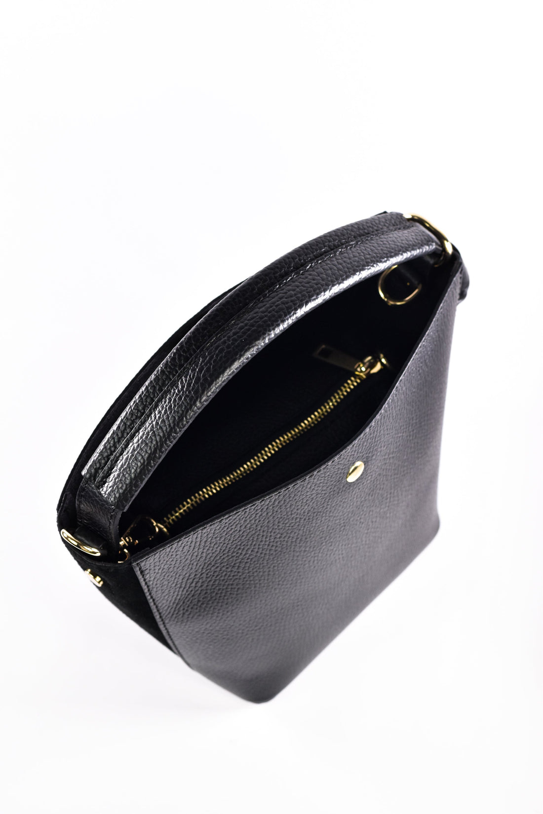 Riviera Bag in Black Dollar Leather