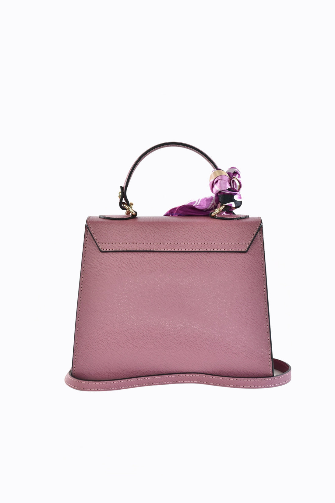 Marigold bag in antique pink Saffiano leather