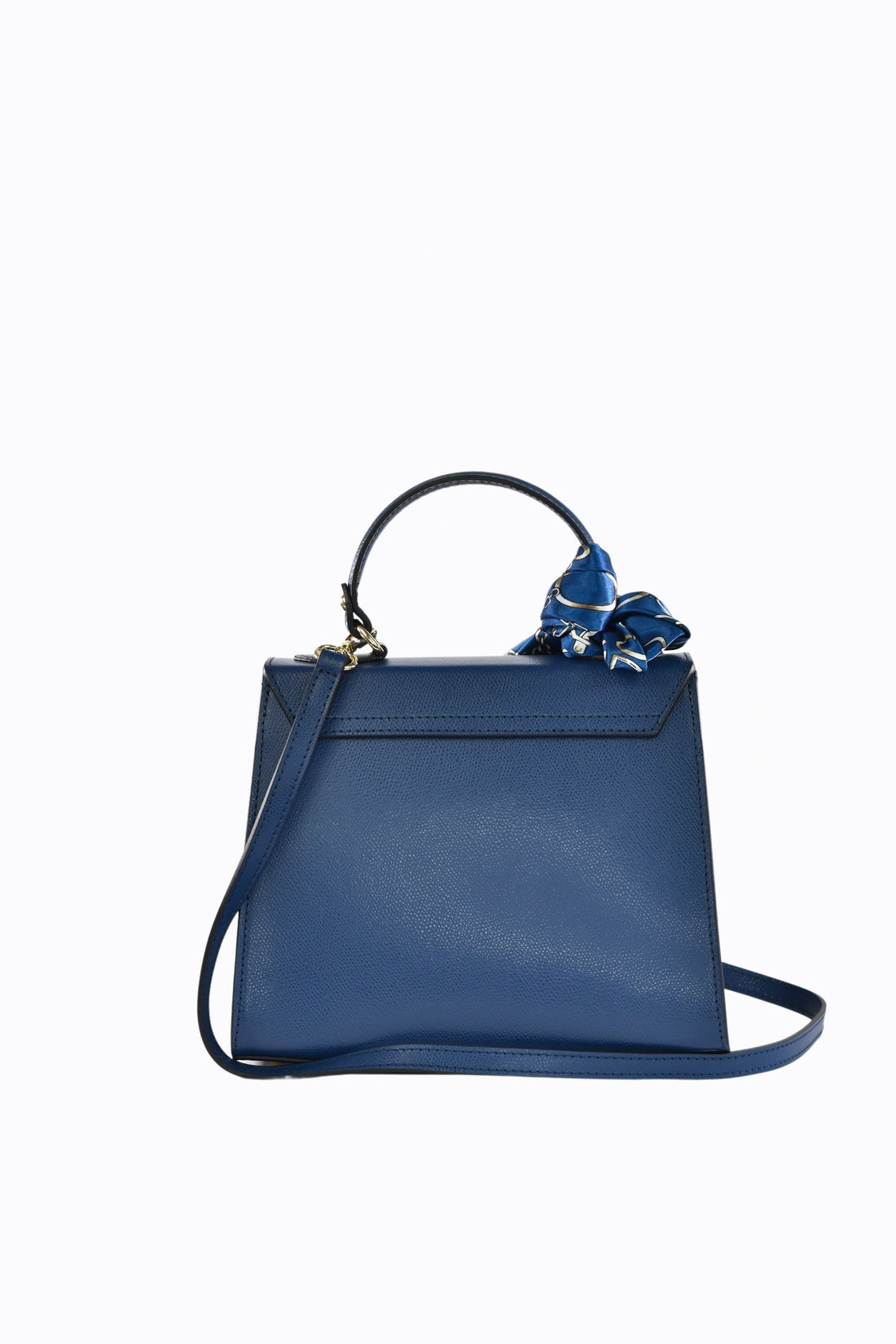 Marigold bag in Navy Blue Saffiano leather