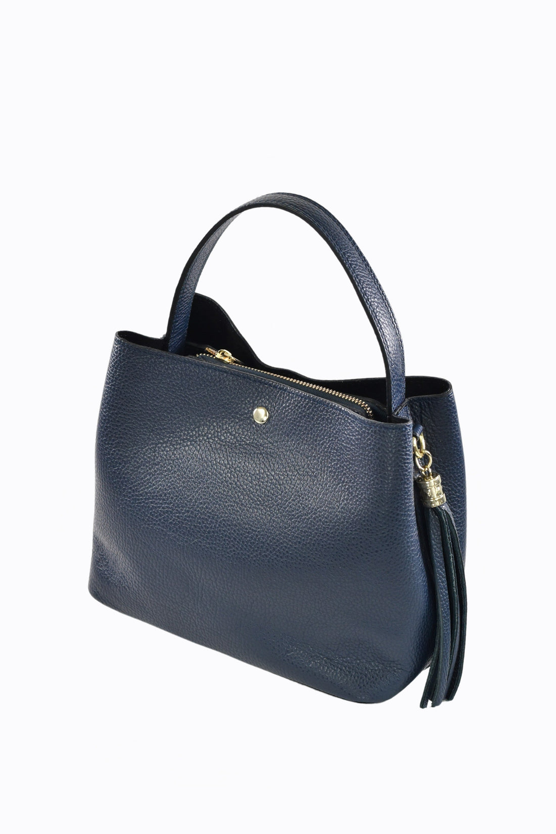 Kendy Bag in Navy Blue Dollar Leather