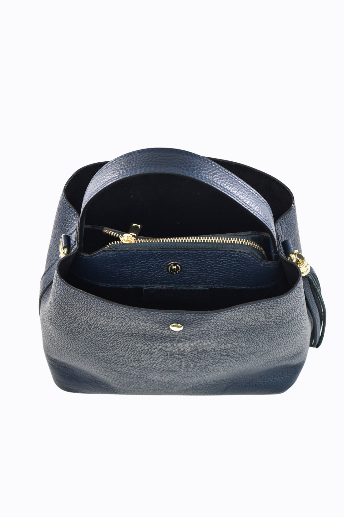 Kendy Bag in Navy Blue Dollar Leather