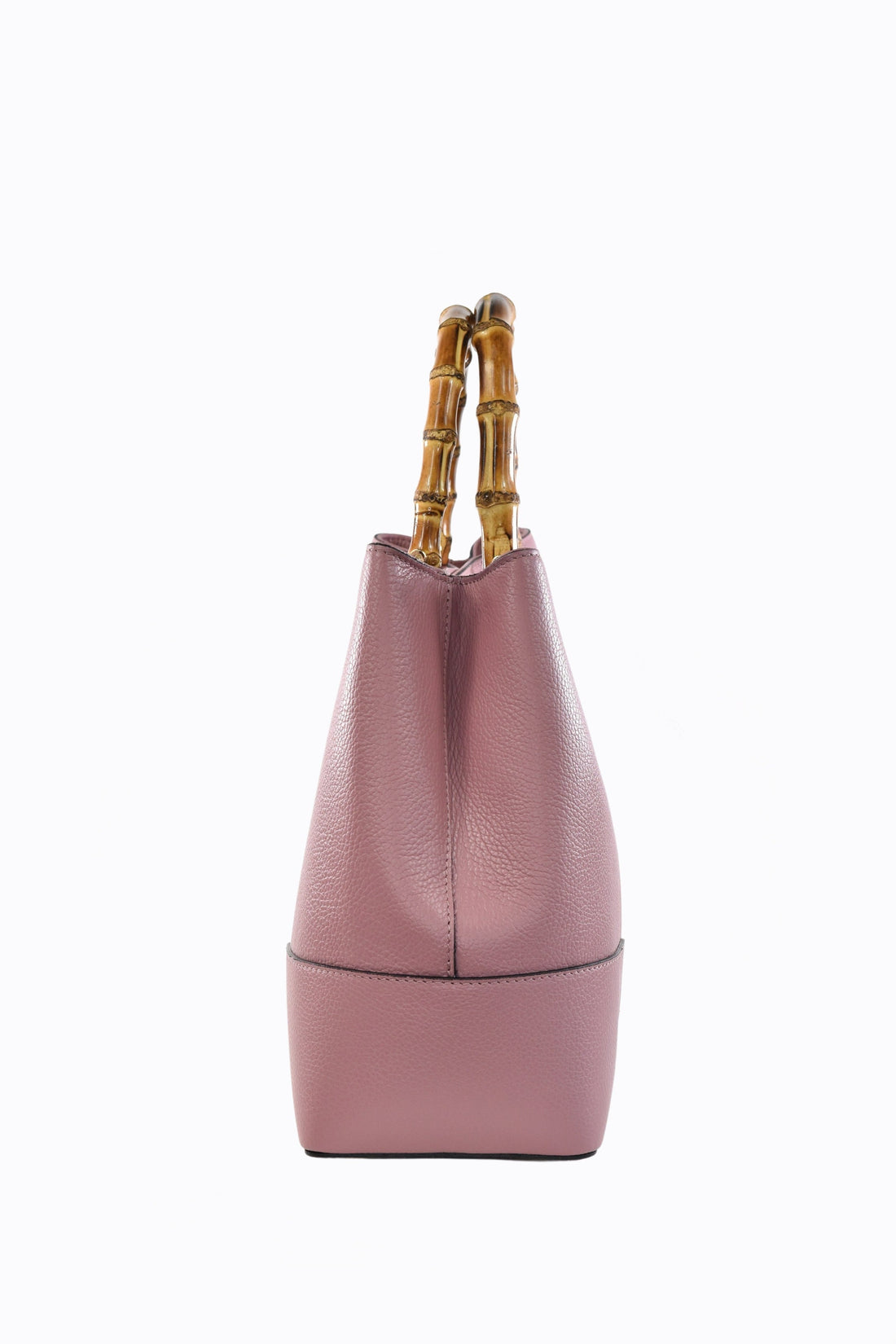 Bamboo Babe Bag in Antique Pink Dollar Leather