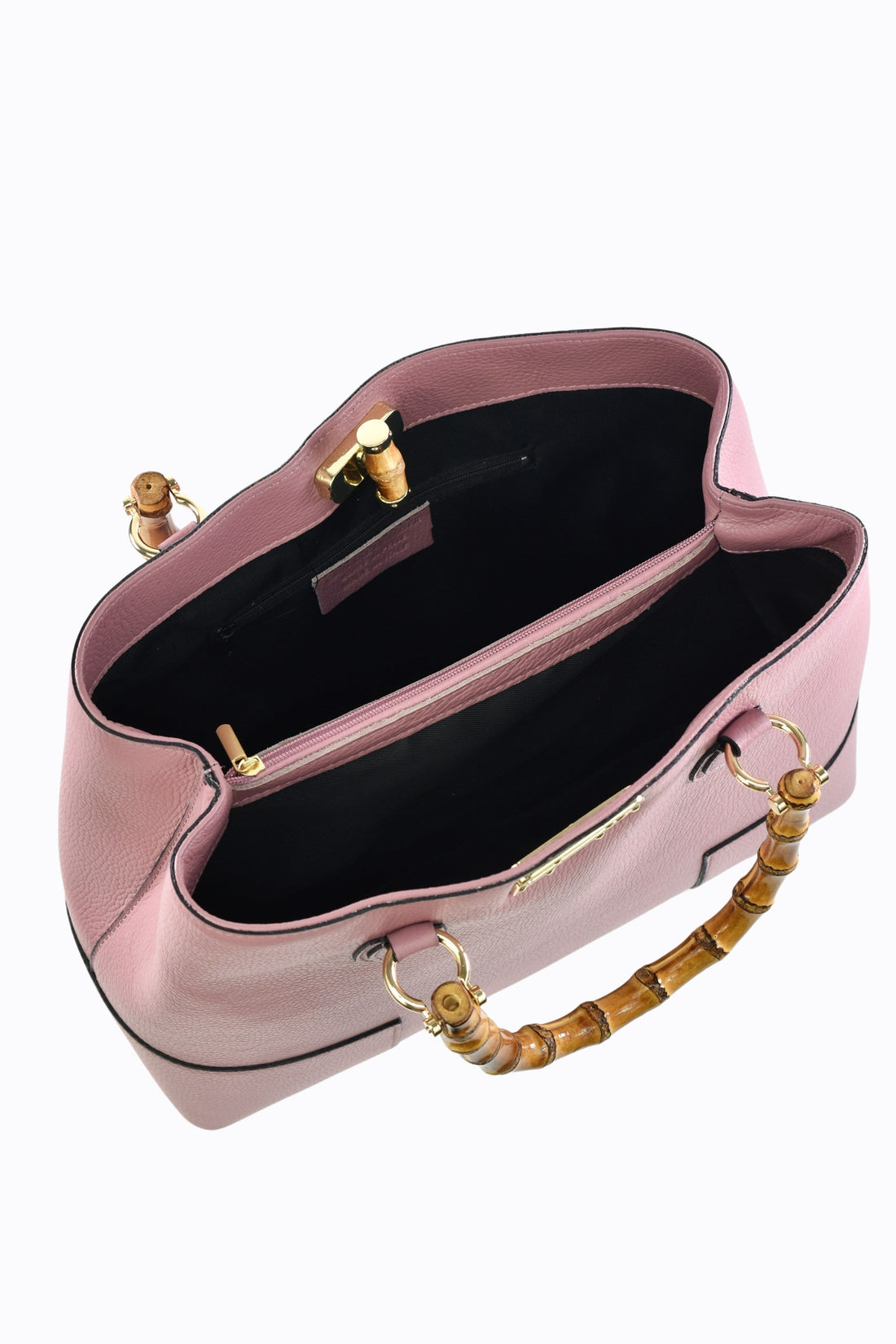 Bamboo Babe Bag in Antique Pink Dollar Leather