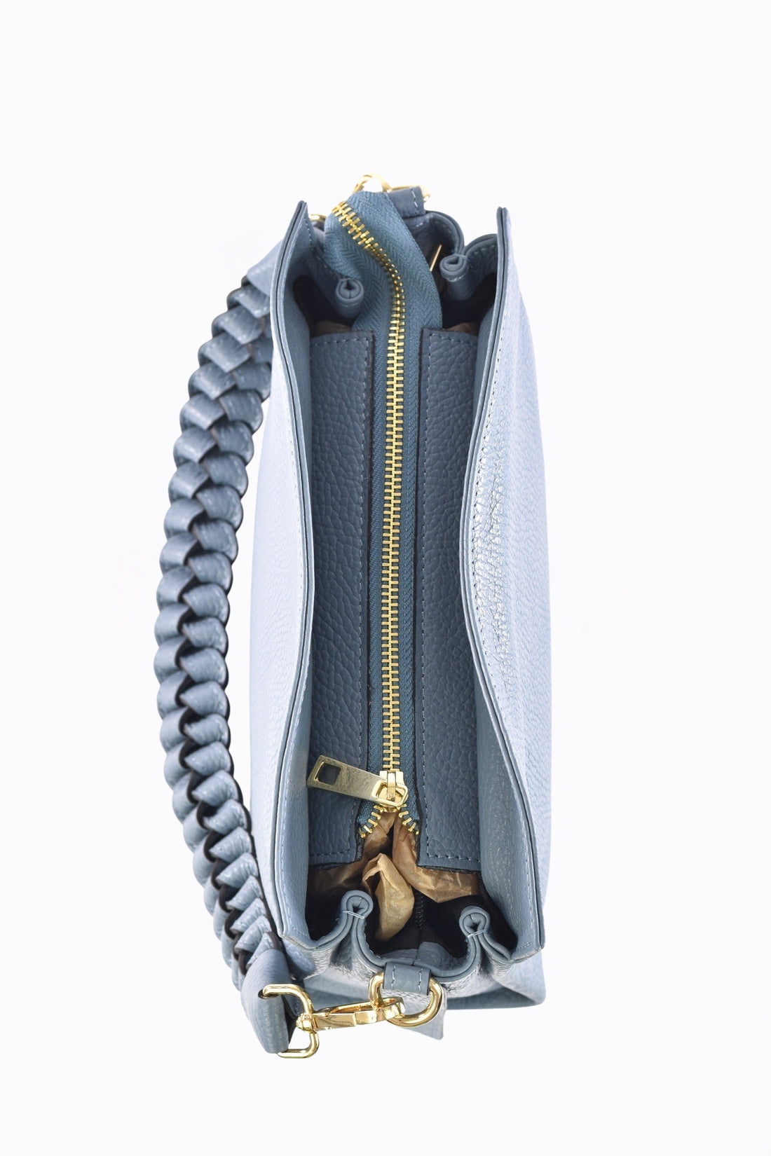 Braid Micro Bag in Sugar Paper Dollar Leather