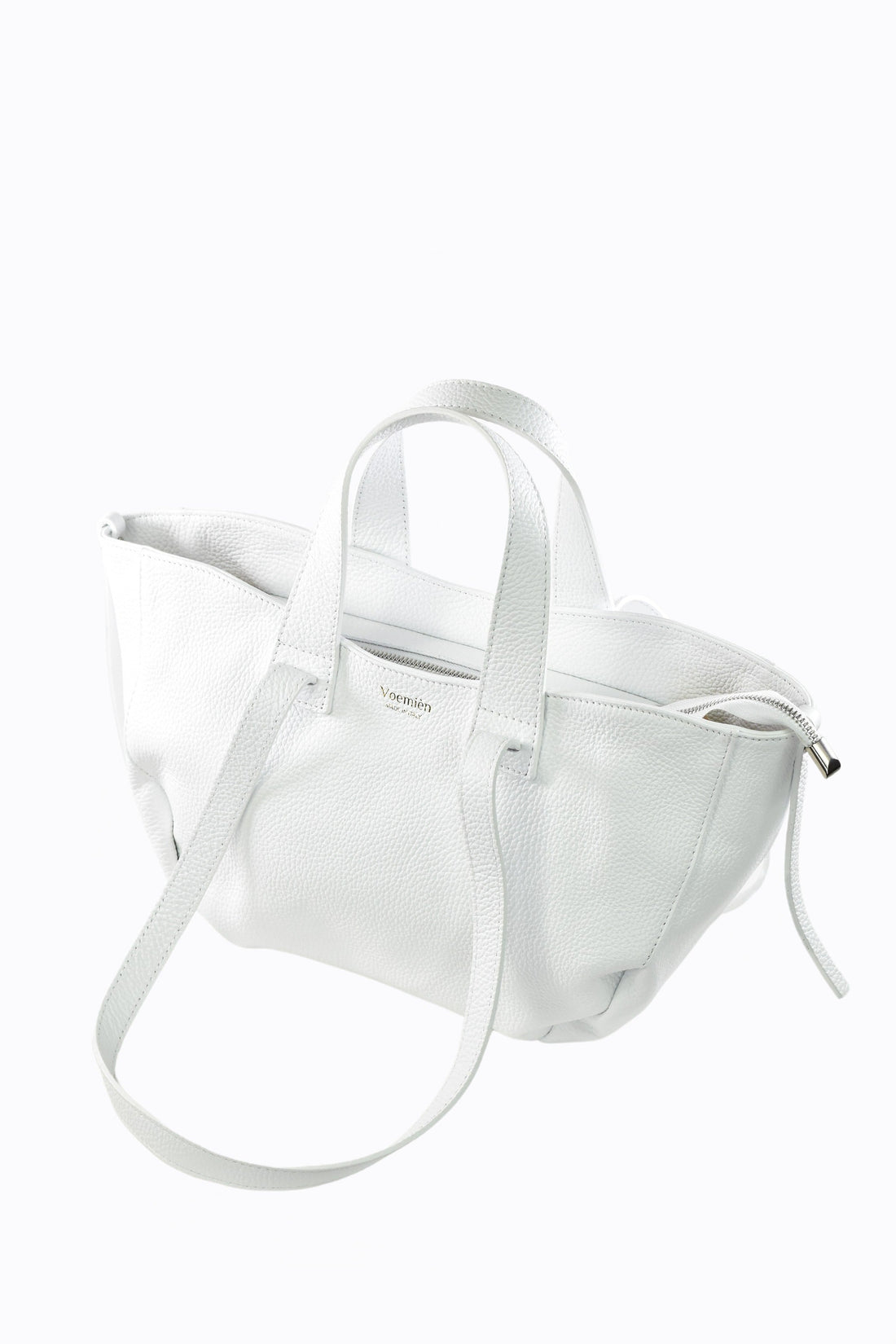Margaret Bag in White Dollar Leather