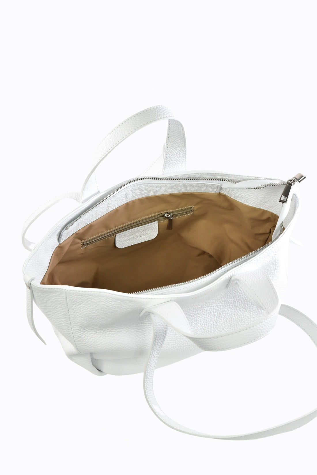 Margaret Bag in White Dollar Leather
