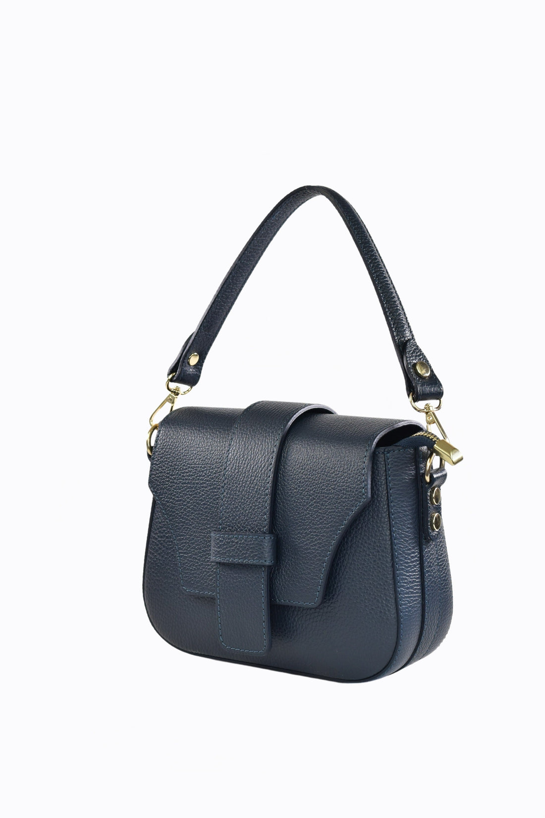 Riven Bag in Navy Blue Dollar Leather