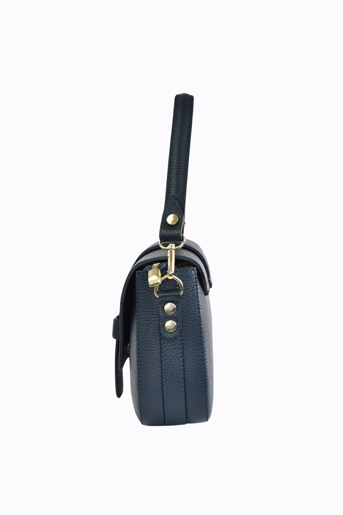 Riven Bag in Navy Blue Dollar Leather
