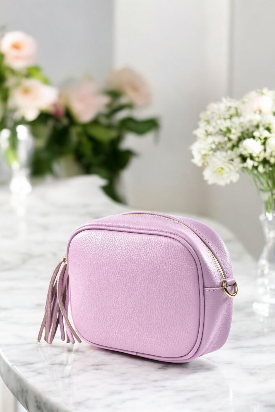 Soap Bag in Lilac Dollar Leather